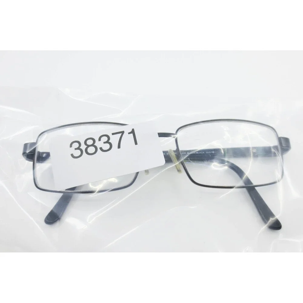 Modern Big Brother Black Rectangular Eyeglass Frames 55-18-145 BMEC Mens Eyewear